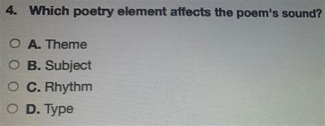 Which Poetry Element Affects the Poem Sound: A Deep Dive into the Literary Acoustics